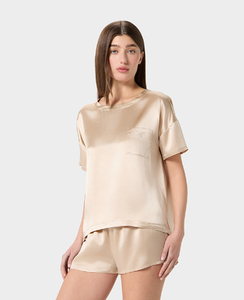 Home t-shirt Seta M champagne