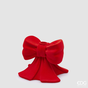 Candleholder Fiocco Velluto Red