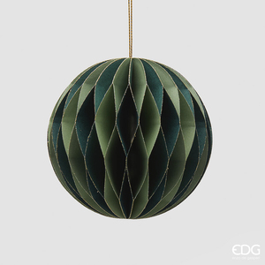 Christmas tree decoration Palla Origami D10 Green Mix
