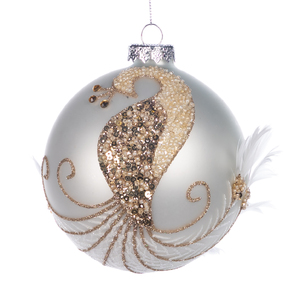 Christmas tree decoration Plume Peacock