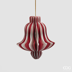 Christmas tree decoration Campana Origami H10 White Red