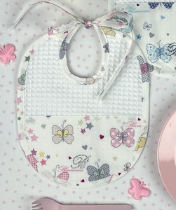 Set de 3 bavete Farfalle