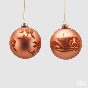 Christmas tree decoration Palla Vetro Hazelnut