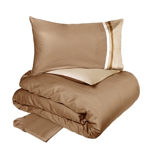 Duvet cover Kubric 250X200 Tortora+Cammello