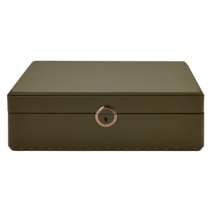 Earth Watch Stand and Jewelry Box Olive
