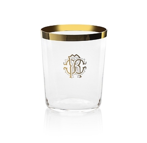 Old Fashioned New Monogram Gold Pahar