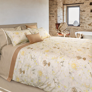Duvet cover set Galileo 155X200 sabbia