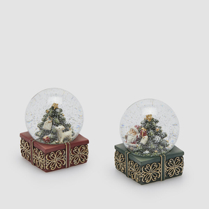Snow globe Babbo Cerbiatto H8,5