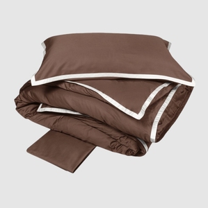 Duvet cover Hellen 250X200 Cioccolato+Bianco Seta