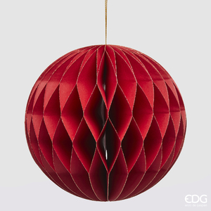 Christmas tree decoration Palla Origami D15 Red