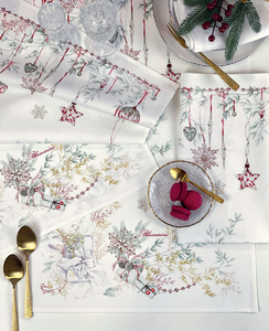Set of 3 tea towels Bianco Natale
