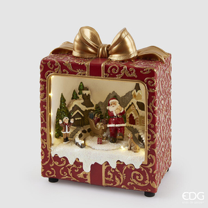 Decoration Diorama Pacco Regalo Music+Mov.+LED