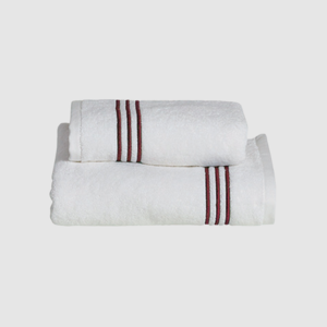 Set din 2 prosoape Isola Bianco+Burgundy