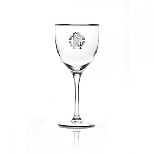 Monogramma Platinum Set of 6 Wine Glasses