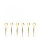 Natura Gold Set of 6 moka spoons in a Gift Box 