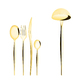 Natura Gold Set of 49 cutlery in wooden box 