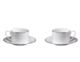 Lizzard Platinum Set de 2 cesti pentru ceai si farfurii